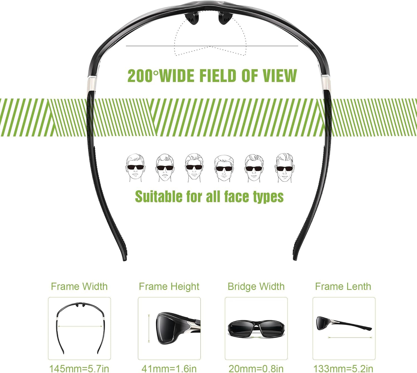 Skiennix Polarized Sports Sunglasses - UV Protection for Men | 3-Pack Wrap Around Design