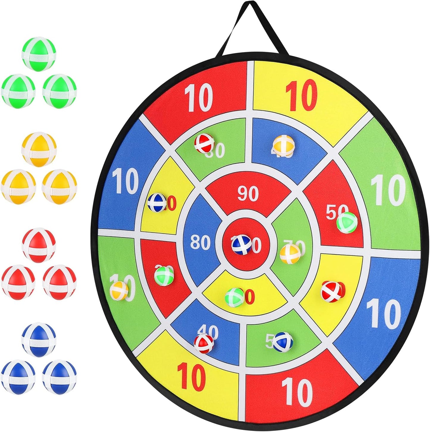Accmor 29" Large Dart Board - Fun Outdoor Game for Kids with Sticky Balls | Ideal Birthday Gift for Ages 3-12