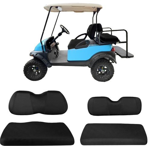 Golf Cart Seat Covers Front Rear seat Covers for Yamaha G29 Drive, Club Car Precedent, Tempo and Star EV, Air Mesh Polyester Fabric Breathable Washable