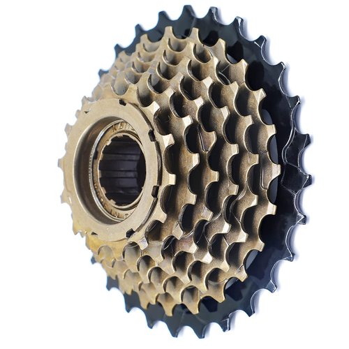 Hycline Bike Freewheel, 7 Speed 14-28T Bicycle Freewheel Threaded Type Freehub Cycling Replacement Part