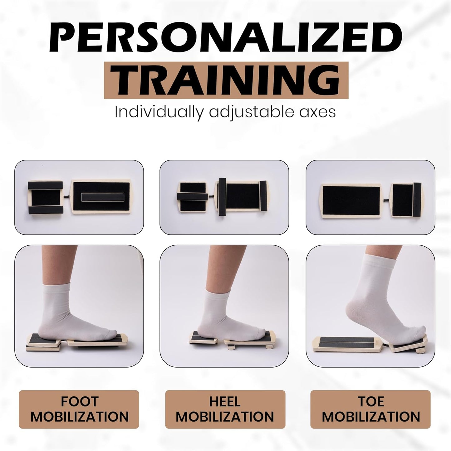 Skiennix Foot & Ankle Strengthener Kit - Ankle Balance Board for Stability & Injury Recovery | Complete Set with Cork Balls & Carry Bag