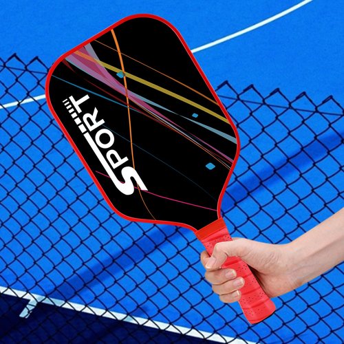 Pickleball Paddle, USAPA Approved Carbon Fiber Pickleball Paddle, Lightweight Pickle Ball Rackets for Men and Women, 1 Pickle Ball Paddle with 1 Carry Bag, Comfortable Handle(Colorful‎‎)