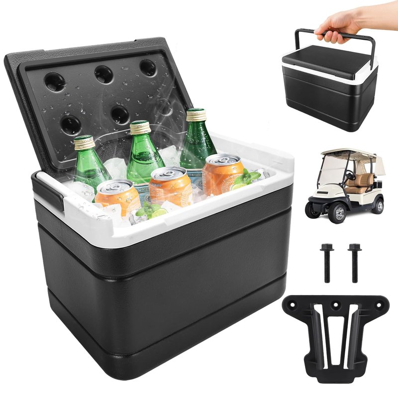 Roykaw Golf Cart Ice Cooler Compatible with Club Car Precedent, Portable Precedent Ice Chest Box with Mounting Bracket, 6L Ice Box for Beach, Drink, Camping, Fishing, OEM# 102588101, 103886801