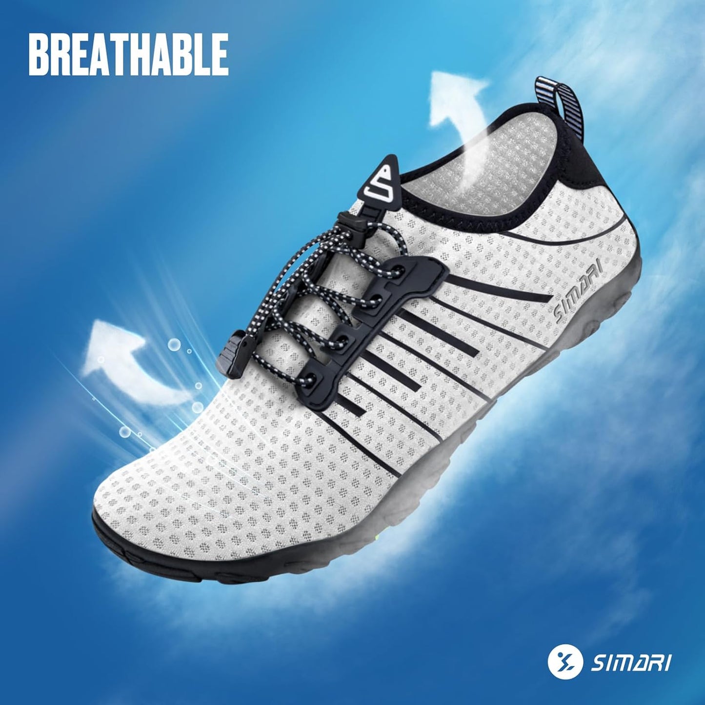 SIMARI Water Shoes - Lightweight Quick-Dry Aqua Socks for Surfing & Beach Sports | Non-Slip Design