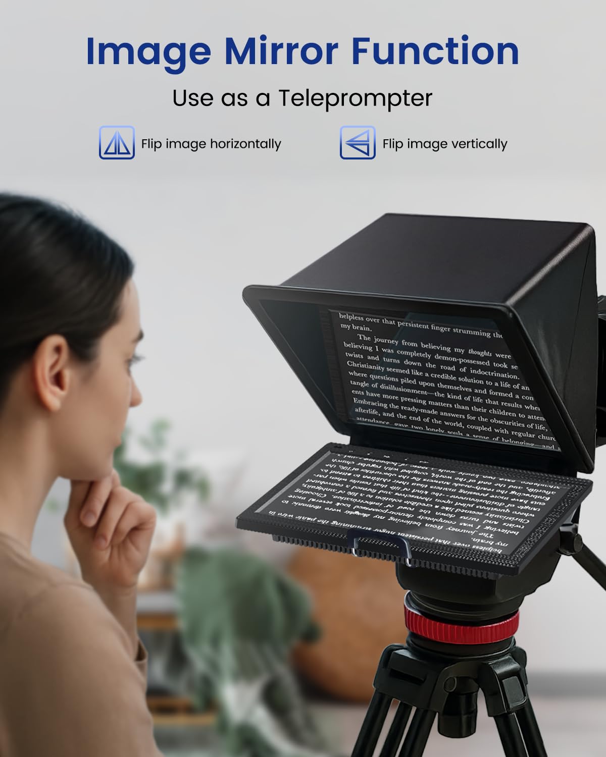 Eyoyo 10.1 inch Security Monitor 1366x768 Resolution, Small HDMI Monitor Supporting HDMI VGA AV BNC USB Input, Small Screen with Built-in Speakers for PC CCTV Camera NVR (EM101ADC)