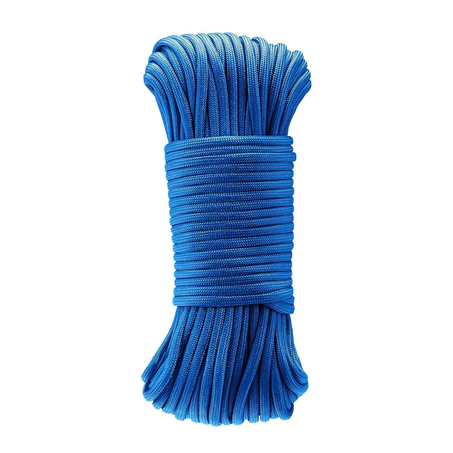 Zodazoqa 550 Paracord 100FT, Heavy-Duty Strong Rope Parachute Cord, High Strength - 5/32 in x 100 ft (4mm x 30m),Outdoor Camping Gear Tent Rope (Blue, 100 ft)