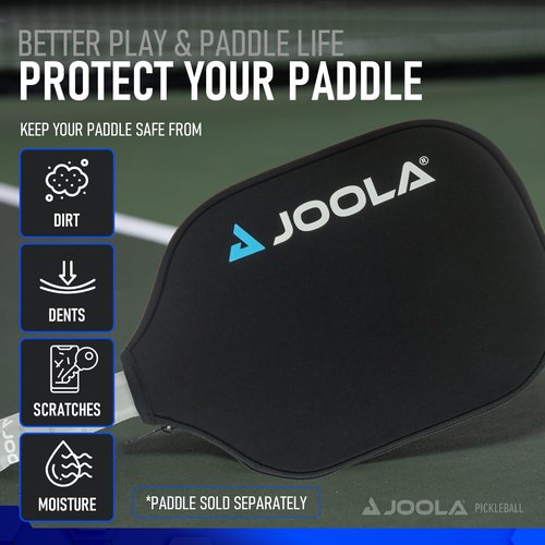 JOOLA Universal Pickleball Paddle Cover - Neoprene Sleeve Fits All Pickleball Paddles - Accessory for Standard, Wide, & Elongated Rackets - Covers Paddles Up to 8.5" Wide, 16.5" Long