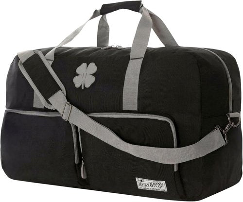 Lucky Travel Duffel Bag - 65L Gym & Travel Bag | Foldable Overnight Weekender for Men & Women - Black