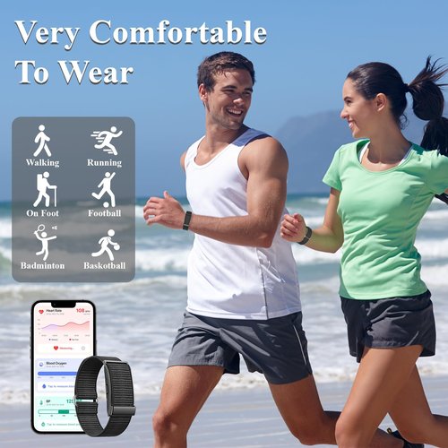 QYZHARYX Smart Bracelet,Health and Fitness Tracker,24/7 Heart Monitor & Sleep Tracker, Multi-Sport Tracker Wristband with Free APP (Black)