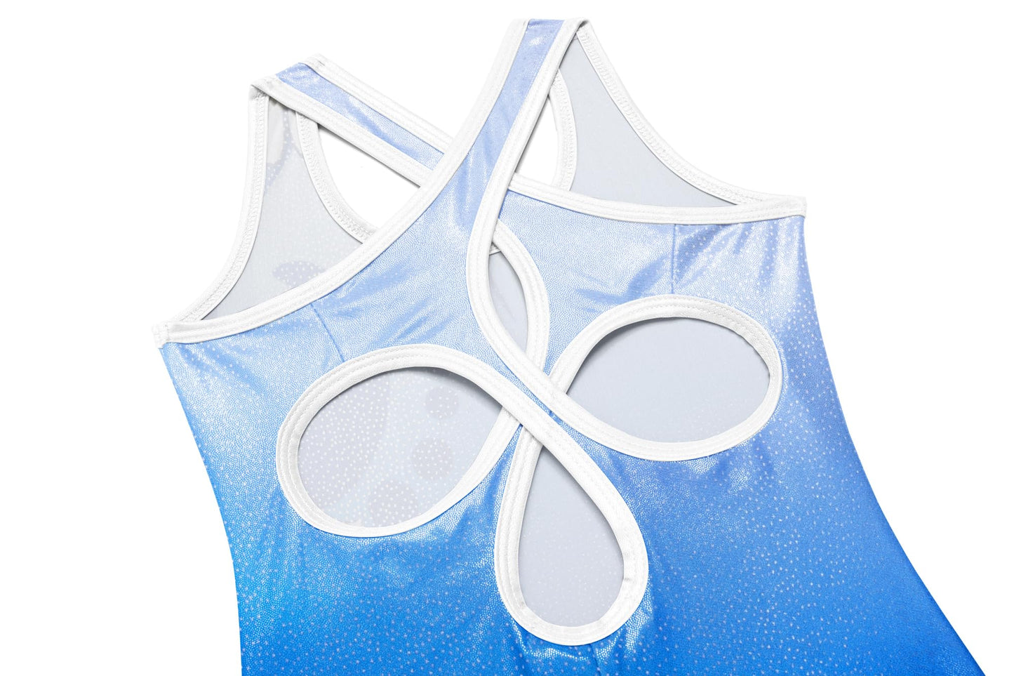 Zaclotre Leotards for Girls Sparkly Sleeveless Hollow Back Dance Unitards Gymnastics Gk Outfits with Shorts 4-5 Years