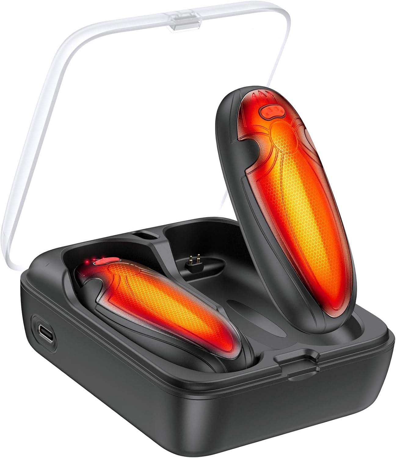 Skiennix Rechargeable Hand Warmers - 14000mAh Electric AI Pocket Heater with Charging Case | Perfect for Travel, Golf & Camping