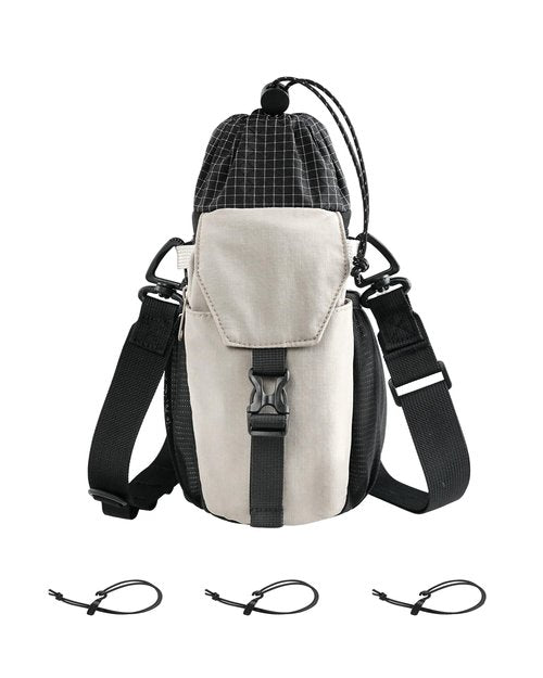 BRBKT Water Bottle Holder with Strap 40/32 oz Crossbody Water Bottle Purse Bag for Women Men with Phone Pocket for Hiking Walking Gym Cycling