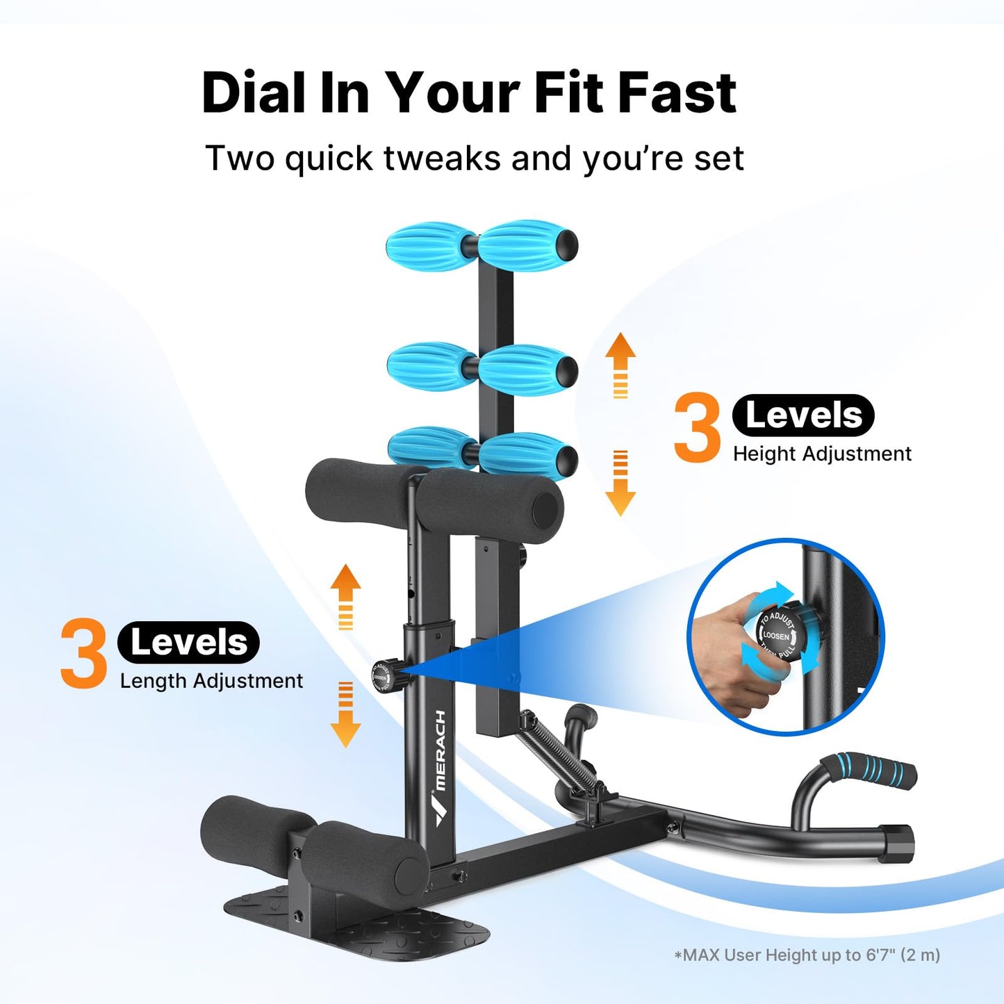 MERACH Upgrade Deep Squat Machine for Overweight, Dual Spring Assist& 350LB Weight Capacity, Glute Trainer Machine, Easy Setup & Leg Home Workout Machine