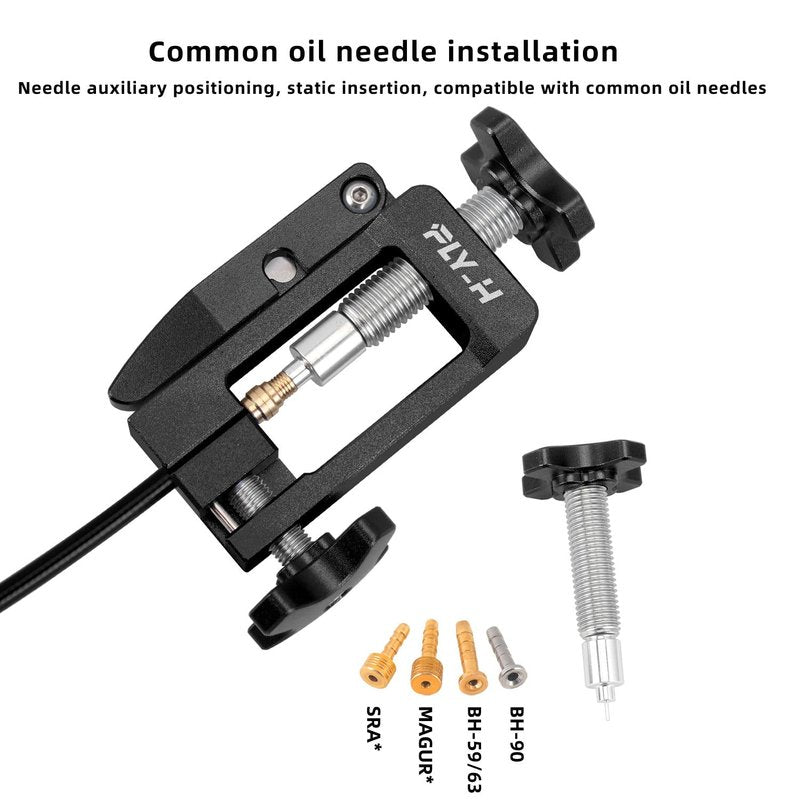 FLY_H Bicycle Brake Hydraulic Hose Fitting Insert Tool,Bike Hydraulic Needle Driver Insertion Tool,Brake Lines Tubing Entry Device,MTB Road Bike Olive Head Press in Hydraulic Brake Lines Cutting Tools