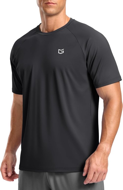 G Gradual Men's Athletic Workout T-Shirts - Moisture-Wicking Short Sleeve Performance Tee for Gym & Tennis