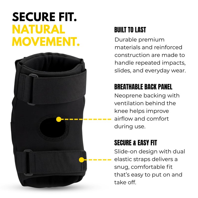 Bont Adult Knee Skate Pads Protection for Inline skate, Roller Derby, Roller Park Ice Skate, Skateboard, Scooter (Medium)