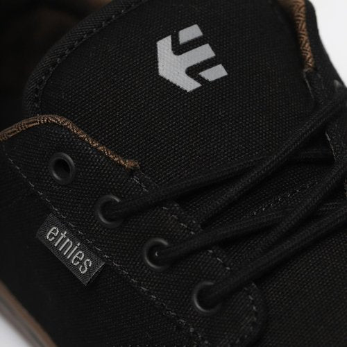 Etnies Jameson 2 Eco Sustainable Skate Style, Reinforced Cupsole, Cushioned Feel, Everyday Sneakers, Vegan - Black/Charcoal/Gum - 9.5