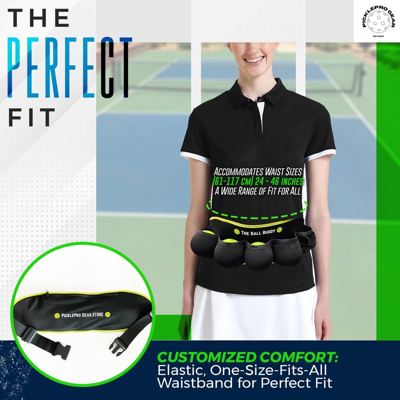 Premium Pickleball Ball Buddy – Hands-Free Training Aid + Free Keychain