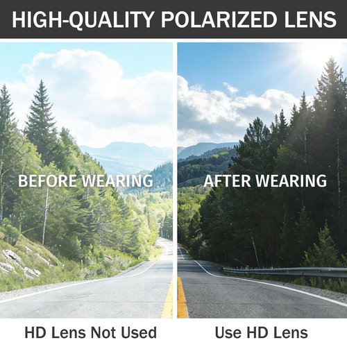 TIGA VINTA Wrap Around Sports Sunglasses for Men Women Hiking Sun Glasses Polarized TR90 Driving Cycling Running Eagle Beak