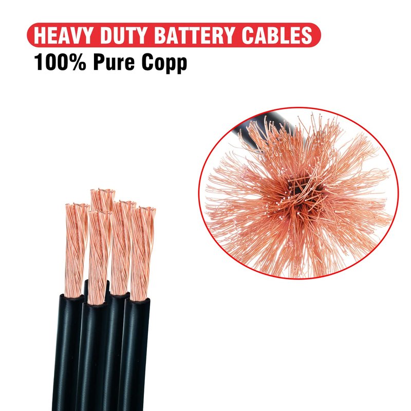 4 Gauge Golf Cart Battery Cables for EZGO TXT 1994-UP 36V & 48V Golf Carts,Pure Copper Wiring Kit with Terminals