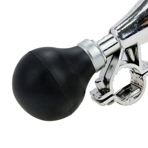 Modengzhe Chrome Tone ABS Air Horn for Children's Cycles, Funny Plastic Bike Bugle Clown Horn with Squeeze Bulb