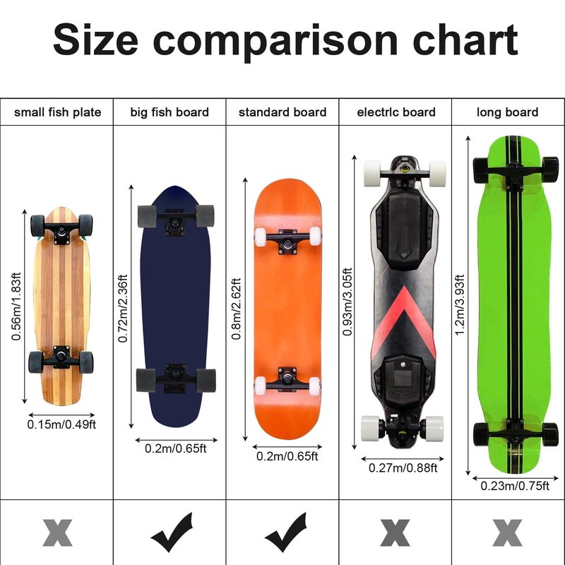 Tobefore Waterproof Skateboard Bag - Heavy-Duty Oxford Cloth Foldable Skateboard Backpack,Adjustable Shoulder Strap with Drawstring Skate Travel Bag, Fits Skateboards Up to 32 Inches in Length