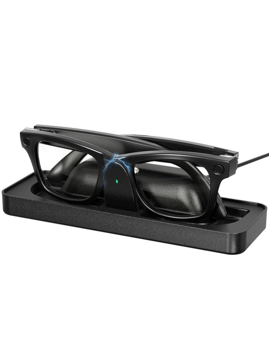 ToKismet Charging Station Compatible with RayBan & Oakley Meta Smart Glasses（Gen 1&2） – Fast Charger Dock with LED Indicator, Fits Wayfarer, Headliner, Skyler,Blayzer Scriber Optics& HSTN Accessories