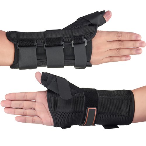 kefit Wrist Brace with Thumb Spica Splint Right Hand, Thumb Brace Stabilizer for De Quervain's Tenosynovitis, Arthritis, Sprains, Carpal Tunnel Pain, Medium