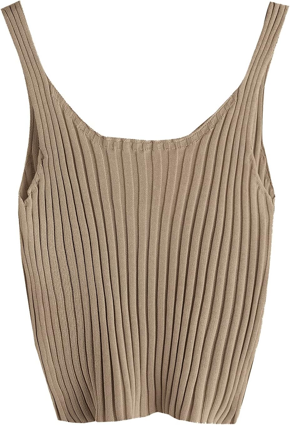 SweatyRocks Women's Ribbed Knit Crop Tank Top - Stylish Spaghetti Strap Camisole in Versatile Colors