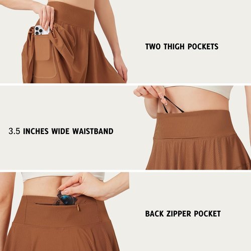 ANIVIVO Women's Tennis Skirt - High Waisted Athletic Golf Skort with Pockets | Perfect for Summer Workouts