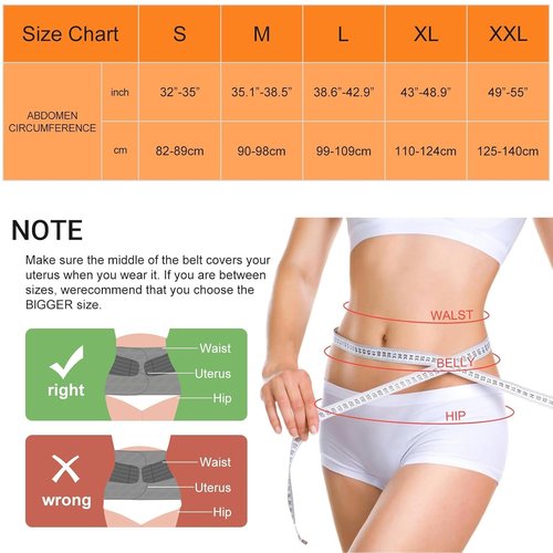 Allaugh Postpartum Belly Band for Women: Abdominal Binder Post Surgery C Section Waist Trainer, Soft Fabric Abdominal Wrap for All Day, Comfort Non-Itchy, After Birth Recovery Easy Put On and Take Off