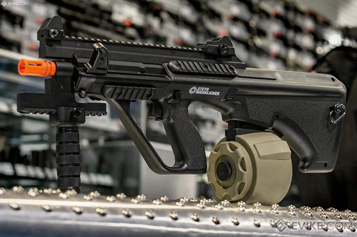 Angel Custom 1500 Round Firestorm AEG Airsoft Drum Flashmag - M4 | Dark Earth Color