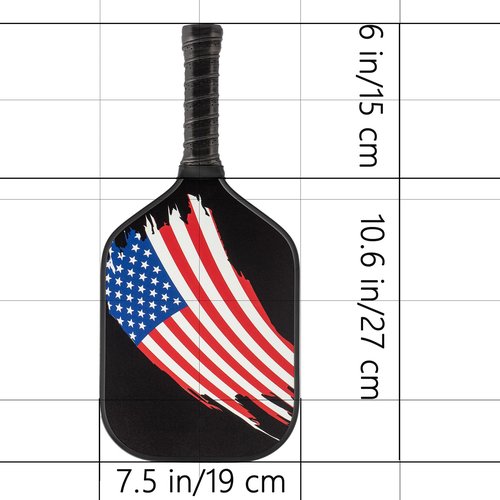Pickleball Paddles Set of 2, USAPA Approved Fiberglass Surface Pickleball Set with 2 Pickleball Rackets,4 Pickleball Balls,1 Portable Carry Bag, Pickle Racket Set for Men Women (Black)