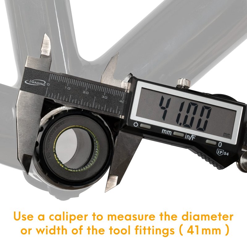 BikeHand Bike Bicycle 16-Notch 41mm External Bottom Bracket Install Removal Tool - Compatible with Shimano BBR60, MT800 & Other 16-Notch Bottom Bracket Cups