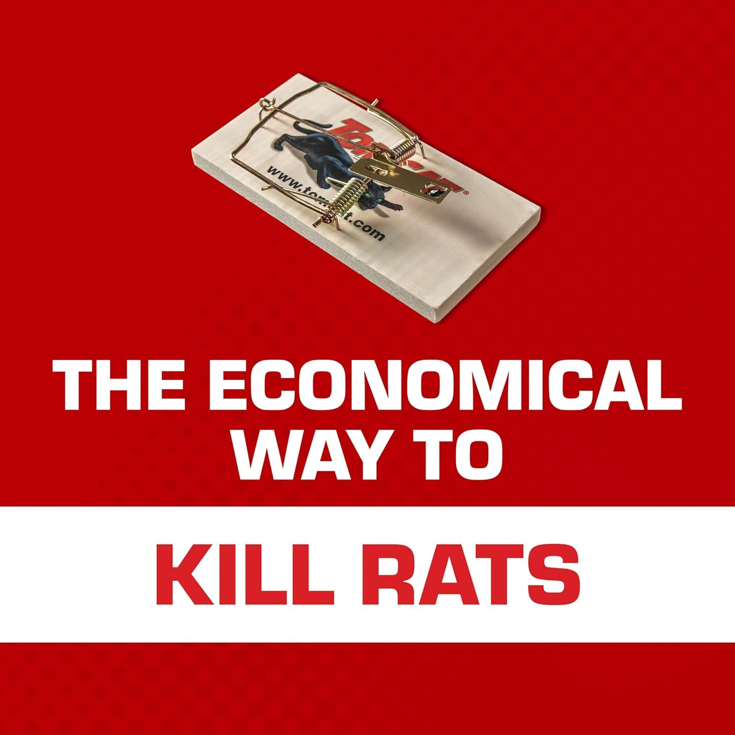 Tomcat Rat Traps - Economical & Effective Wooden Traps for Home Use | 8-Pack