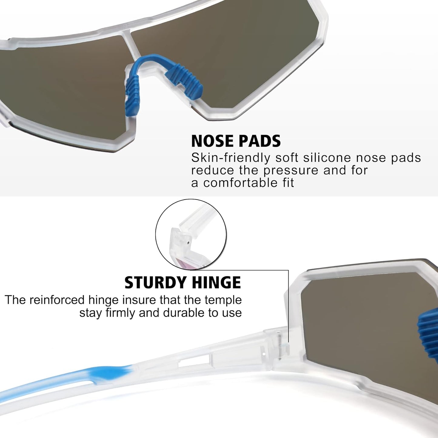 Storycoast Polarized Sports Sunglasses - UV400 Protection for Men & Women | Ideal for Driving, Fishing, Cycling