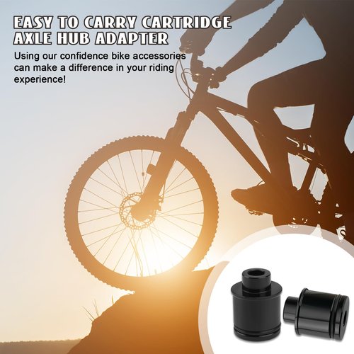 Wshxjzyay 2 Pack Mountain Bike Hub Adapter, Quick Release Hub Converter Adapter, 15 mm to 9 mm Thru Axle Quick Release for Mountain Road Bicycle Cycling Wheel