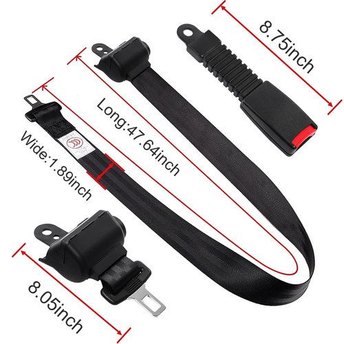 Gaoerfu-CP Golf cart seat Belts, Retractable, Universal,for EZGO, Club Car, Go Kart,UTV, Buggies and Bus-Set (2pcs)