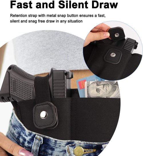 Comfortable Belly Band Holster by [Brand Name] - Breathable Neoprene Fits Glock, Smith Wesson, Taurus & More