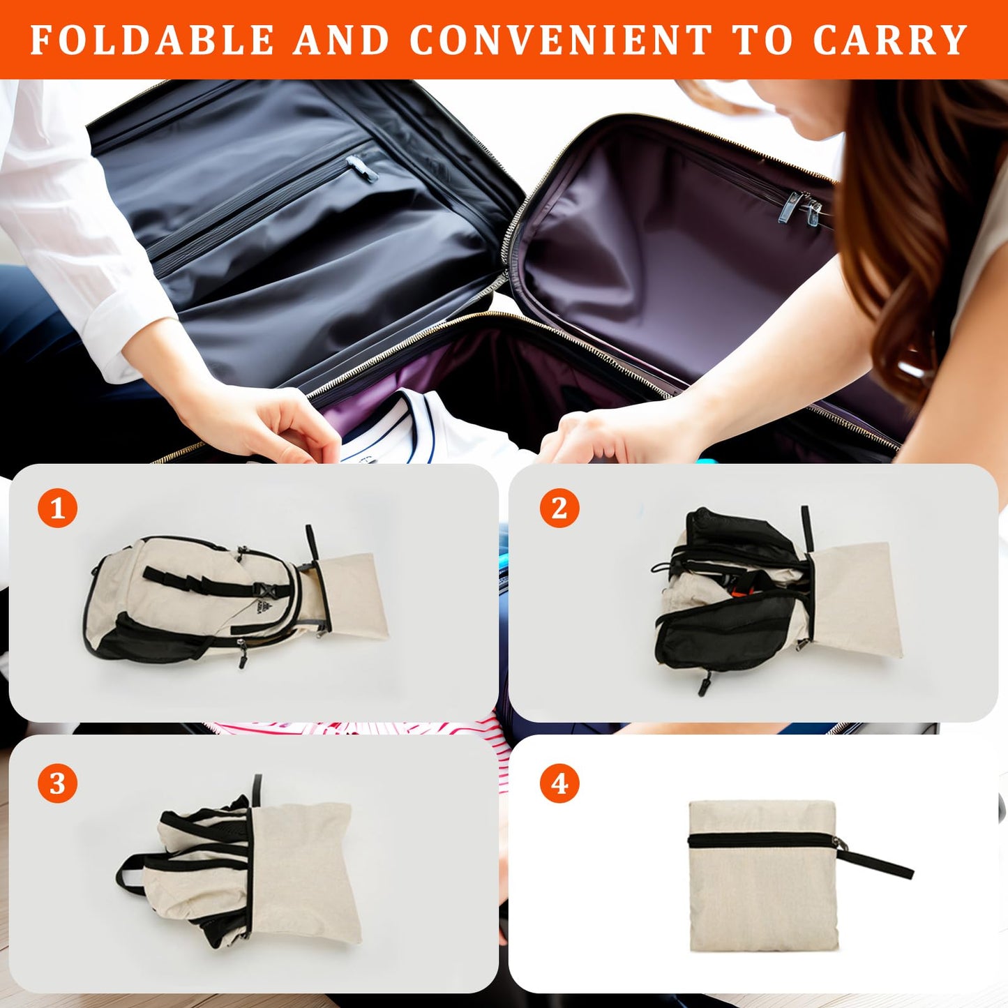 VOBUYING 15L Small Hiking Backpack Foldable Ultralight Trekking Camping Outdoors Backpack for Women Men (black)