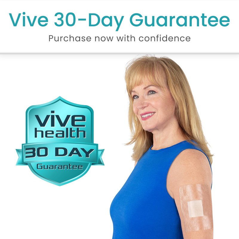 ViveCare Transparent Film Dressing (50 Pack) - Waterproof, Transparent Adhesive Bandages (4" x 4 3/4") - Clear Film Wound Cover Patch - Surgical Wound Bandage - Shower Shield for Wounds & Tattoos