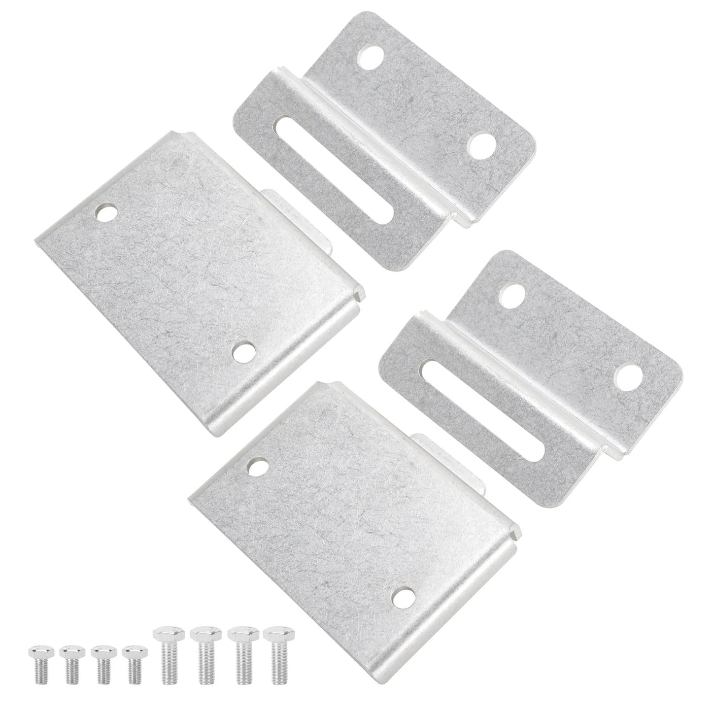 Roykaw Golf Cart Seat Hinge Set Seat Bottom Hinge Plate Replacement Compatible with Yamaha G8-G22 Gas and Electric Models, Stainless Male and Female Plates, 2 Sets, OEM# JF2-K8427-00-00, JN3-K8426-01