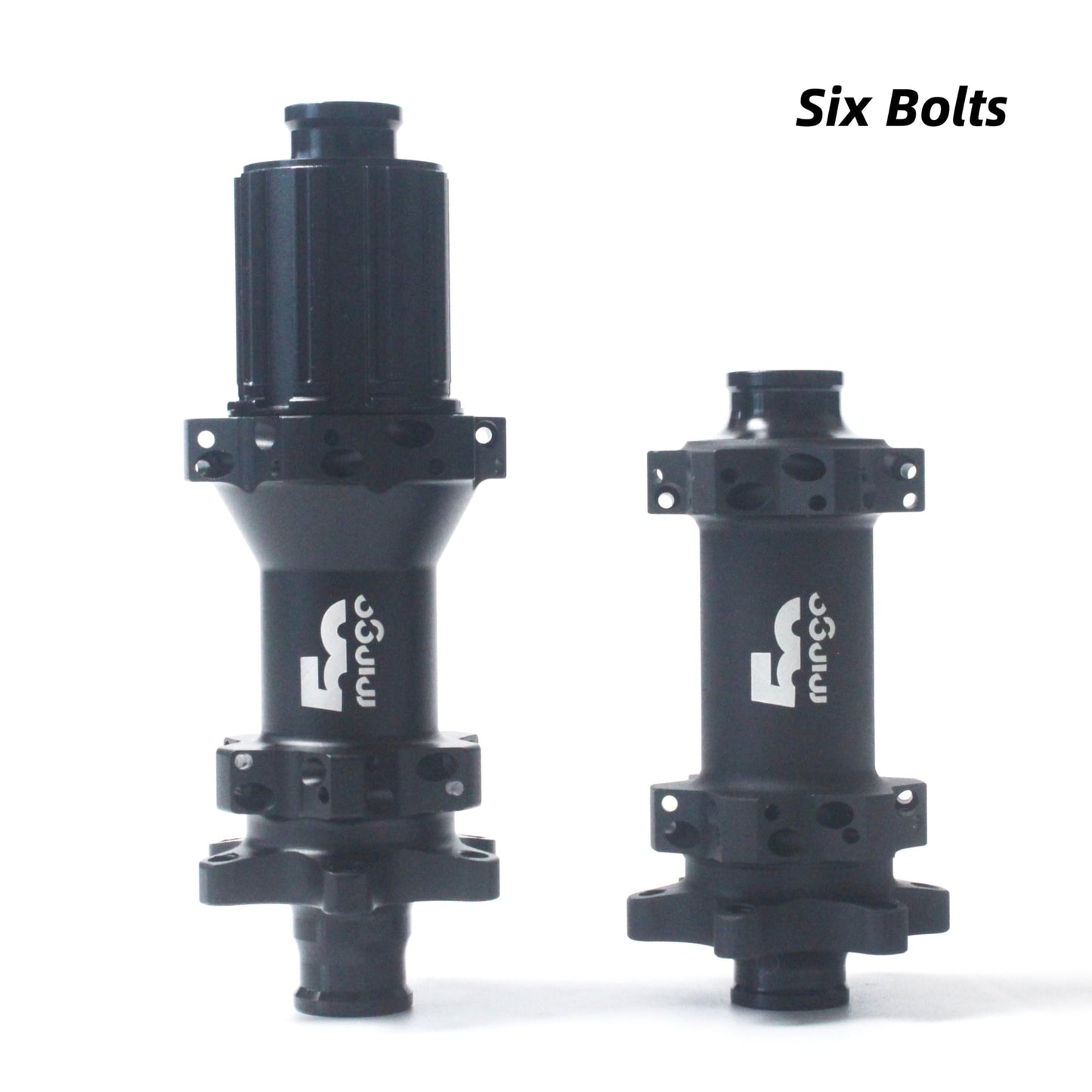 rningo Road Bike Hubs Straight Pull 24 Holes Ultralight Road Bike Disc Brake Hubset, Support Quick Release/Thru Alxe Convert HG Freehub for 8/9/10/11/12 Speed (Six Bolts)