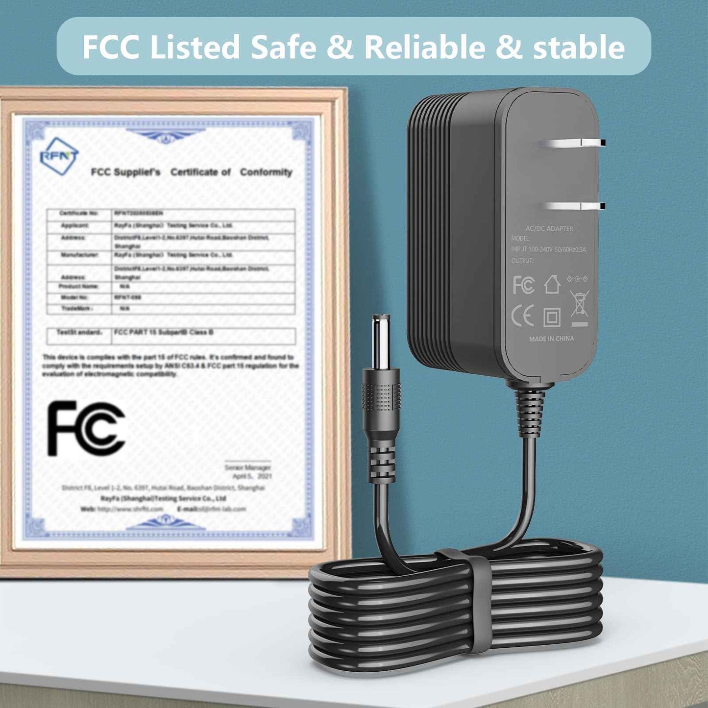 26V Charger for Cordless Vacuum Cleaner Replacement for Tikom V500, Suirviz U8 Cordless Stick Vacuum Cleaner Charger Adapter