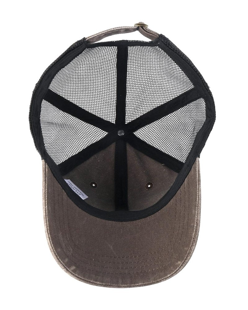 Zylioo XXL Oversize Trucker Hat, Large Cooling Mesh Back Cap, Adjustable Washed Faded Baseball Cap for Big Heads