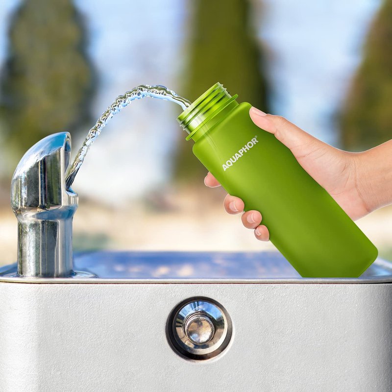 AQUAPHOR City Bottle Filter Pack x 2 | Filters Chlorine & Impurities | Stay Hydrated On The Go!