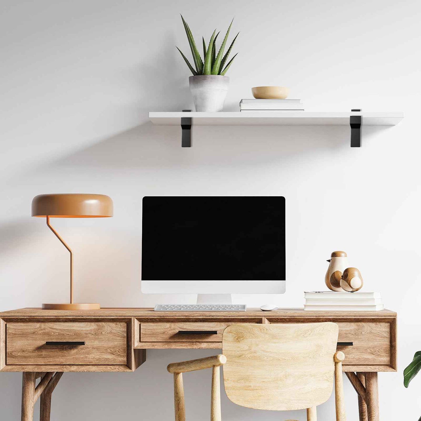 Floating Wood/Glass Shelf Bracket 4 Pcs Glass Shelves Mounting Brackets for 3~28mm Glass Clamps Clip Support Hardware for Wood Shelving, Home Deco, Bathroom Accessories, Cabinets Doors