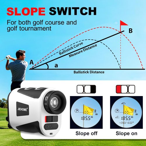 Golf Rangefinder - Skiennix 1200 Yards with Slope & Magnet | 7 Modes, 7X Magnification, Rechargeable