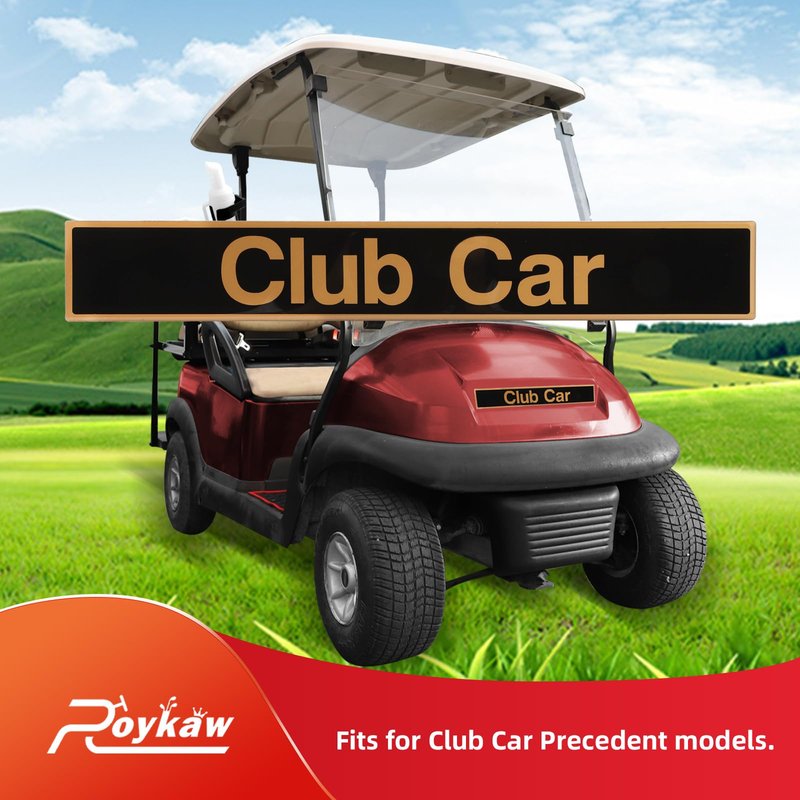 Roykaw Golf Cart Name Plate/Emblem Compatible with Club Car Precedent Models, Replaces OEM # 102502601