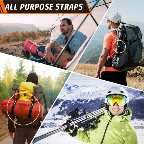 Boncas Adjustable Bike Rack Strap 24" Bicycle Wheel Stabilizer Straps with Innovative Gel Grip Keep The Bicycle Wheel from Spinning - Black 4 Pack